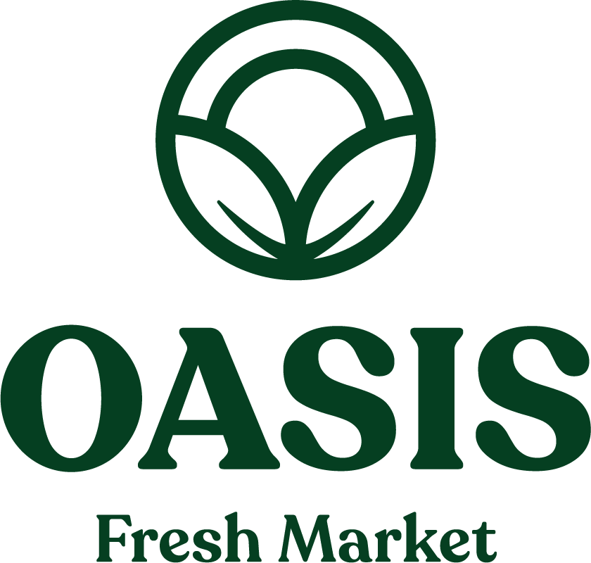 A theme logo of Oasis Fresh Market