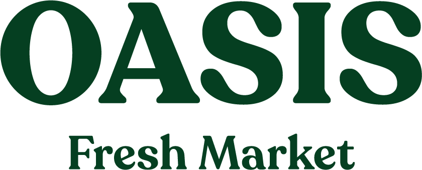 A theme logo of Oasis Fresh Market