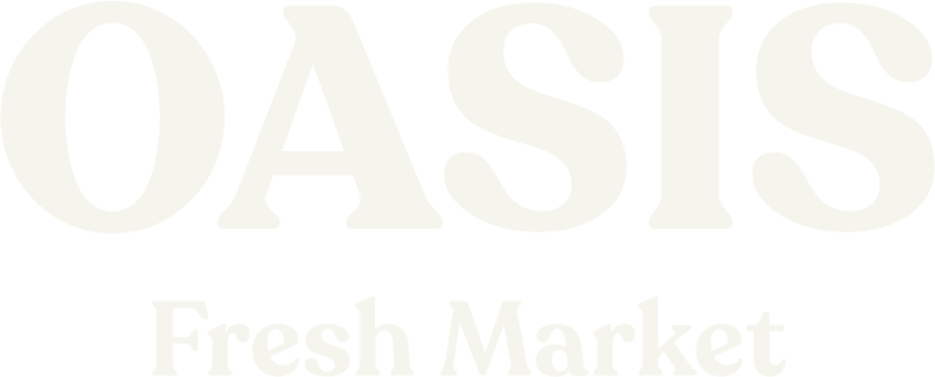 A theme logo of Oasis Fresh Market